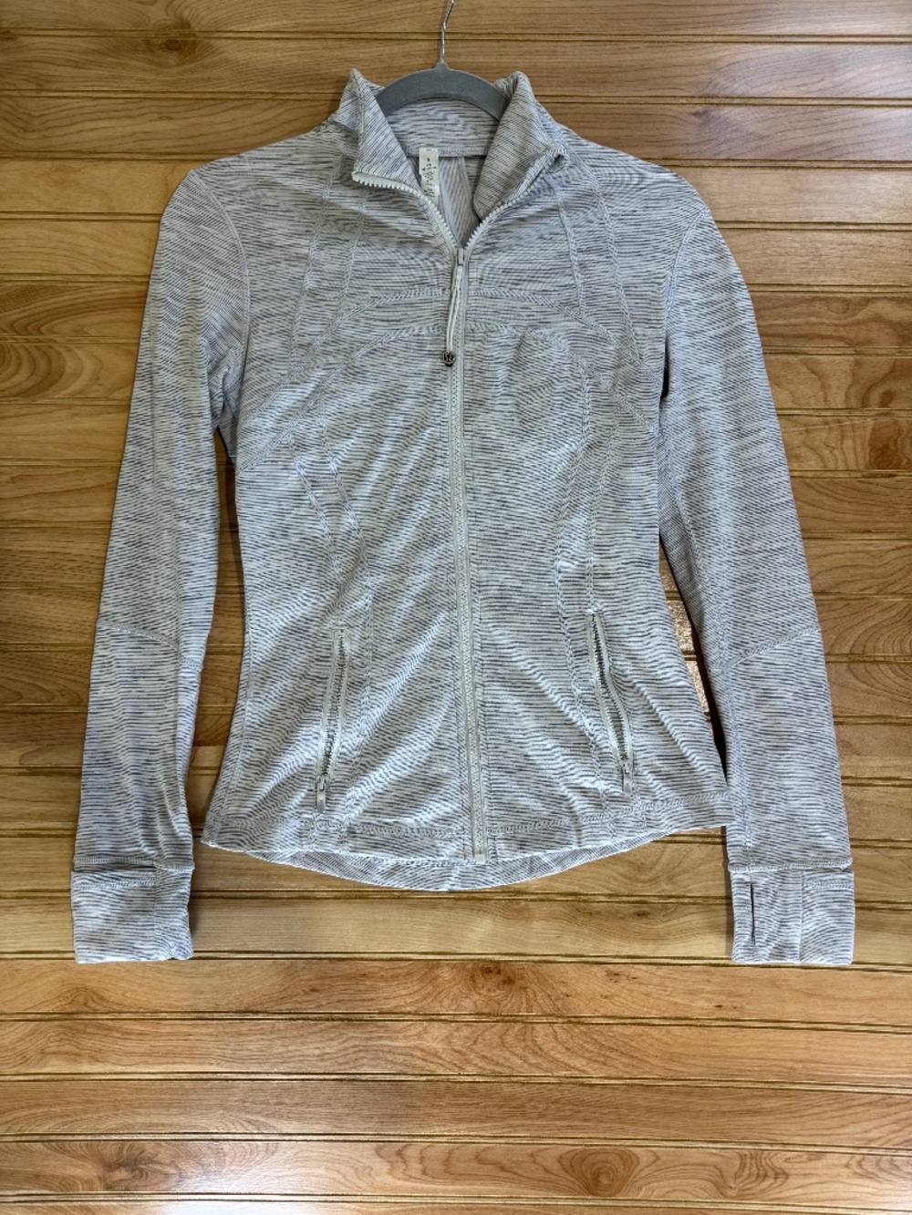 Lululemon Heather Grey Zip Up Performance Top - 6